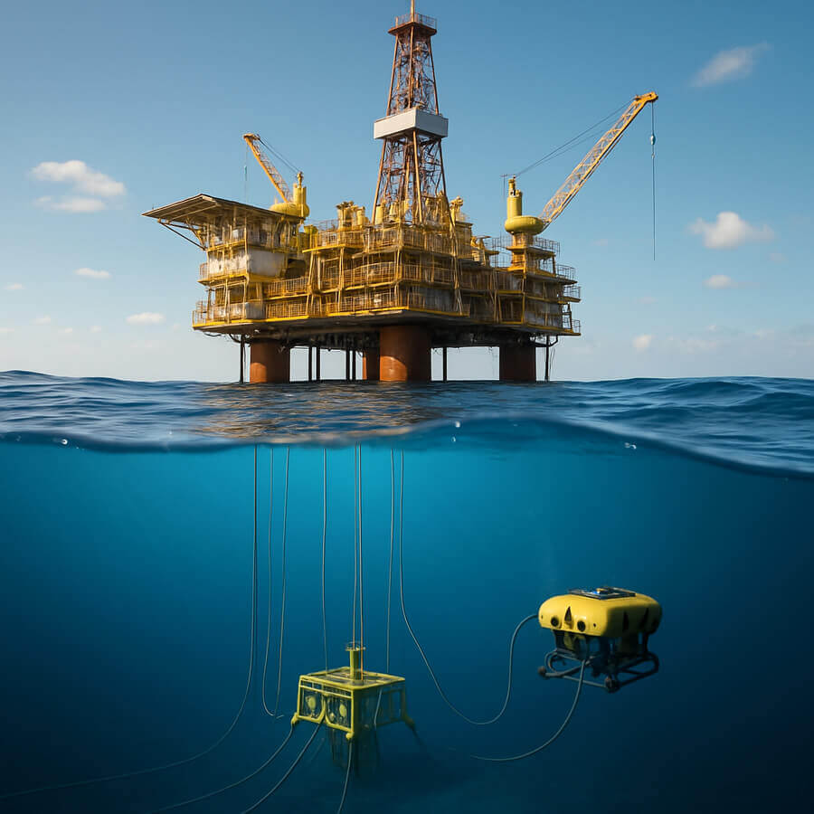 offshore oil and gas rig
